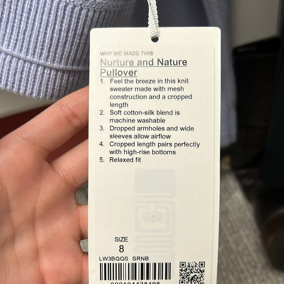 Lulu lemon pullover. Lilac color. New - Picture 3 of 3